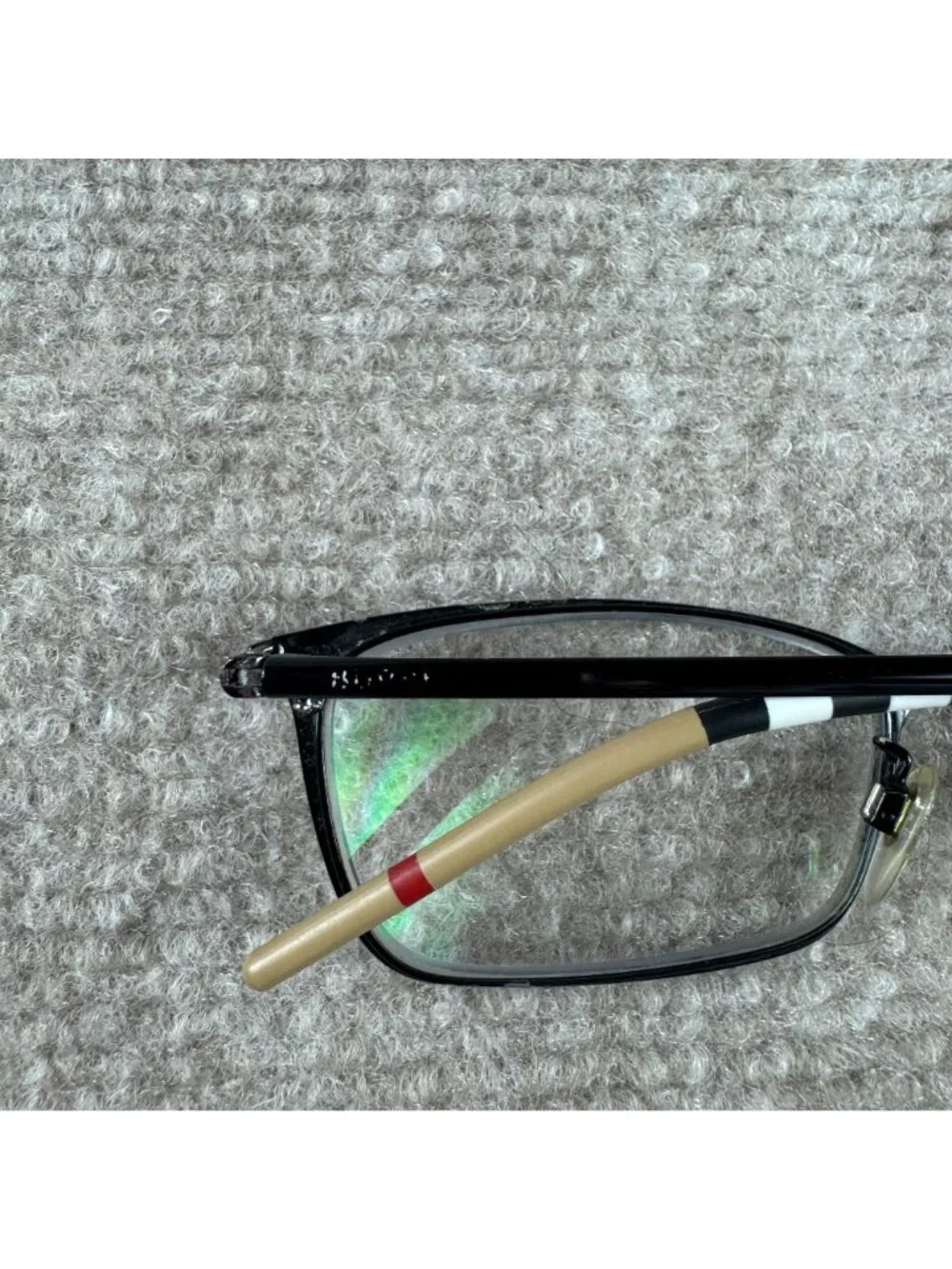 Burberry B 1329-D Rectangular Eyeglass Frames 56 16 145 Black Check Preppy